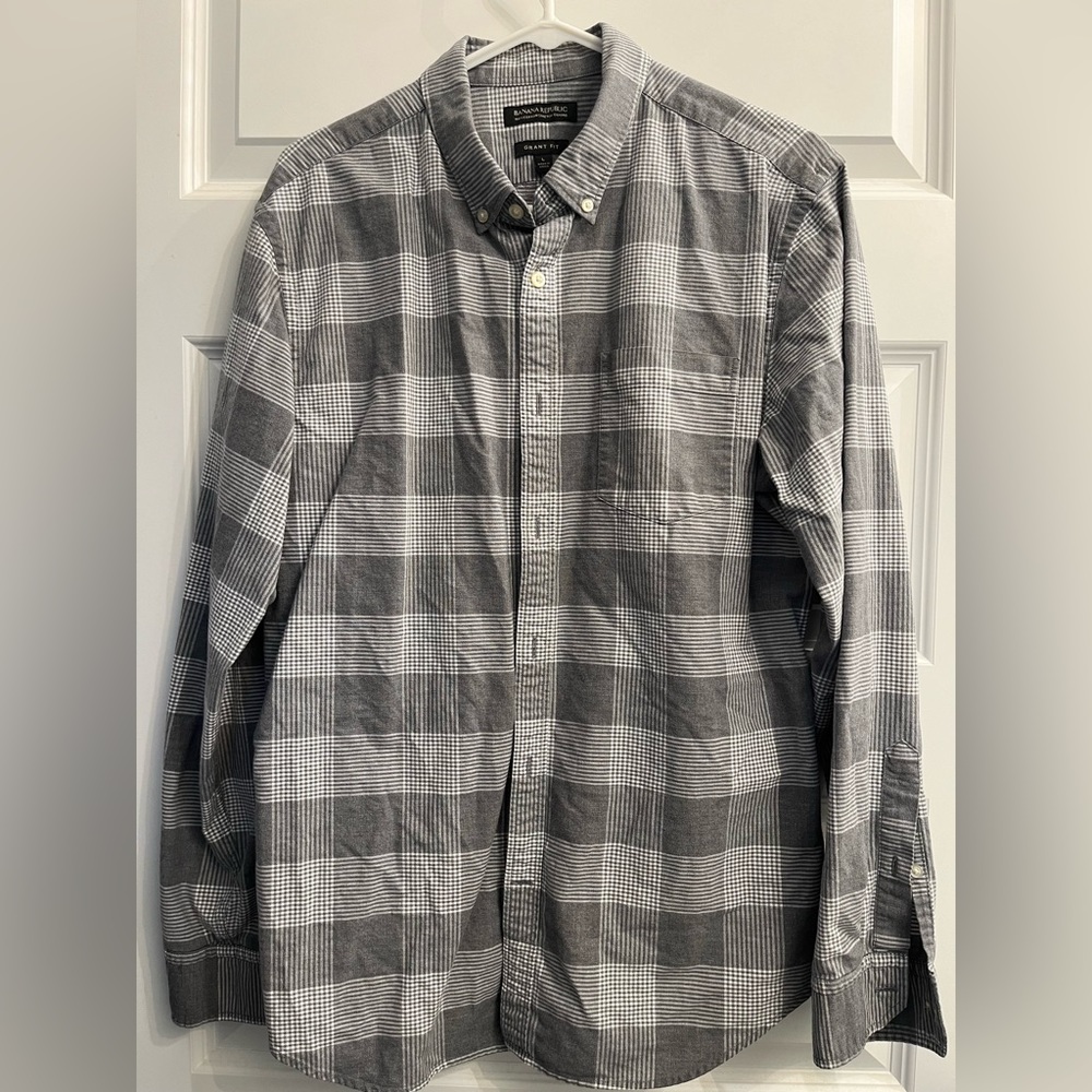 Banana Republic Plaid Button Down